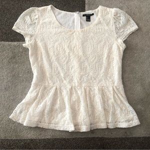 Forever21 Crochet top sz S